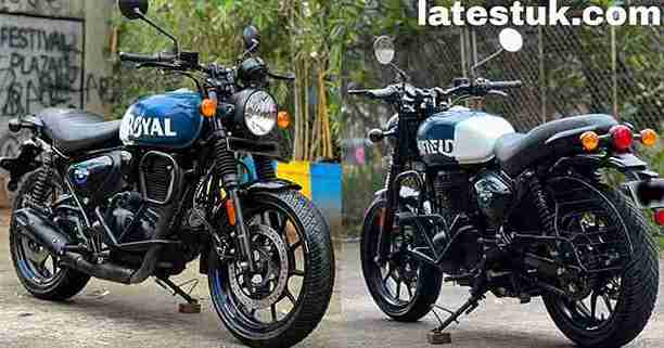 Royal Enfield 350 White and Blue image