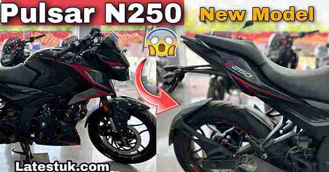 Bajaj Pulsar N250 Black and Red colour Image